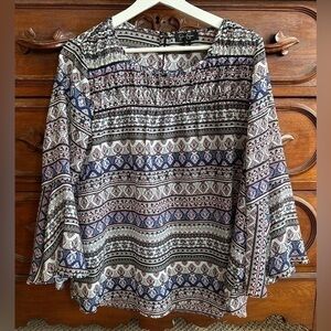 Jessica Simpson top with bell sleeves